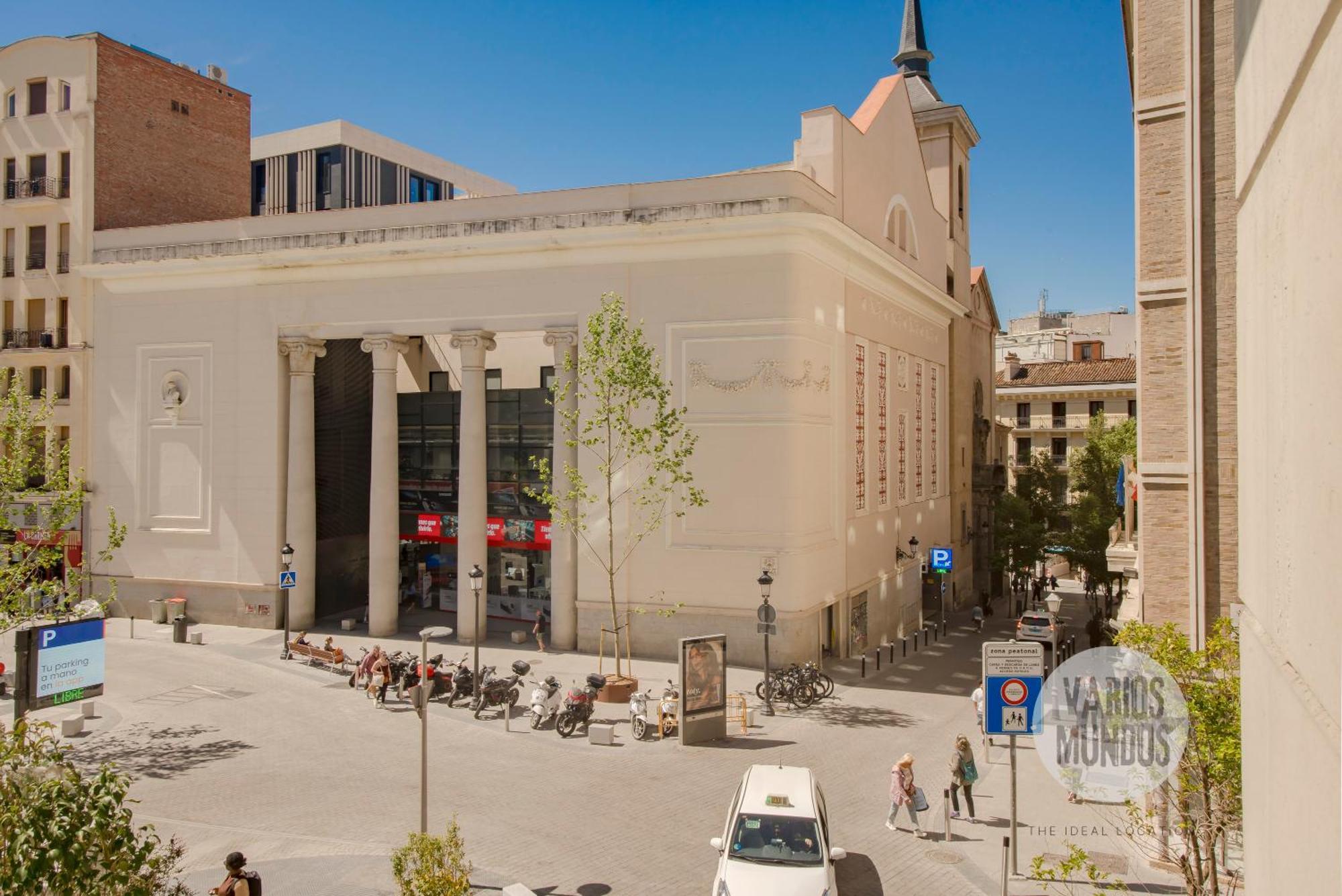Bright Apt Para 4Pax En Gran Via-Plaza De Carmen E2 Madryt Zewnętrze zdjęcie